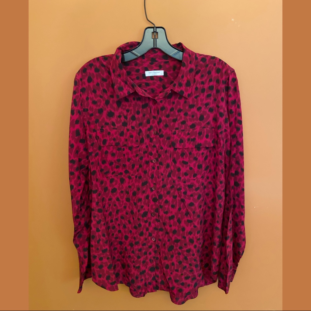 Equipment Silk Blouse Femme Size Large